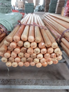 Palo de madera con diseño floral <span class=keywords><strong>en</strong></span> oferta, mango de madera para escoba y fregona, para escobas de plástico y mangos de fregona, 100-150 cm - Product Image 6