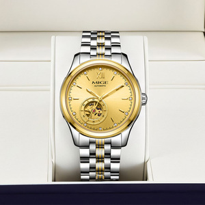 Reloj de Hombre Personalizado de Lujo, de Acero Inoxidable, con Movimiento Mecánico Automático Miyota, Resistente al Agua, Cronógrafo, Esfera con Agujas, Correa de 20 mm - Product Image 4