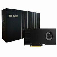 Carte graphique RTX A4000 16 Go GDDR6 ECC, GPU de station de travail à fente unique, 6144 CUDA, 140 W, 4x DP pour le CAO/la rétroprojection 3D