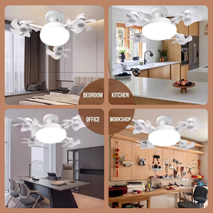 <span class=keywords><strong>Ventilador</strong></span> de <span class=keywords><strong>Techo</strong></span> Modular <span class=keywords><strong>con</strong></span> Múltiples Cabezales y <span class=keywords><strong>Luz</strong></span> LED, Control Remoto, Base E27, <span class=keywords><strong>Ventilador</strong></span> de <span class=keywords><strong>Techo</strong></span> <span class=keywords><strong>Pequeño</strong></span> <span class=keywords><strong>con</strong></span> <span class=keywords><strong>Luz</strong></span> para Dormitorio - Product Image 5
