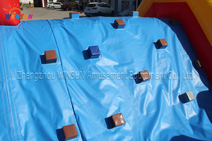 Parcours d'obstacles gonflable en PVC commercial WINSUN - Certifié CE, imperméable et ignifuge, capacité de 300 kg - Product Image 4