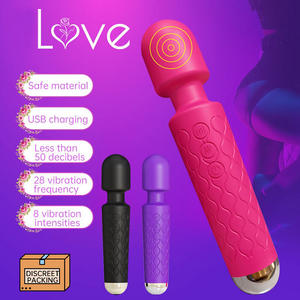 Massageador Dildo Vibrador à Prova d'Água Recarregável por USB 2024 com 20 Modos de Velocidade - Product Image 3