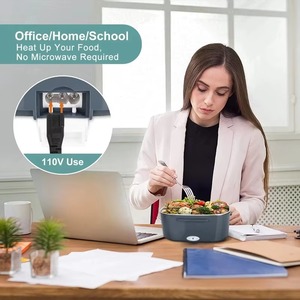 Electric Lunch Box Heated Food Container Portable Meal Warmer Lunch Organizer for Office School Travel - Product Image 5