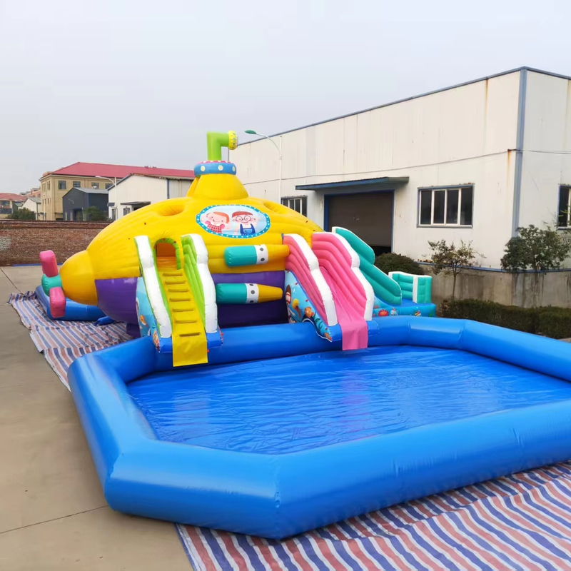 Commercial Inflatable Water Park with Pool
