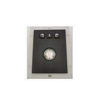 Mouse Trackball Stainless Steel Kontrol Industri Tahan Air IP65 Kabel USB atau PS/2 untuk Penggunaan Kios atau Mesin