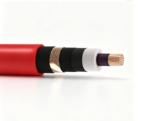 Câble industriel moyenne tension Zhongkai N2XS2Y 8.7/15(17.5)kV, conducteur en cuivre 120mm, gaine XLPE HDPE, distribution d'énergie