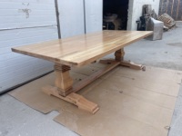 Table de jardin pliable en bois massif de style pastoral rétro classique pour hôtel et villa