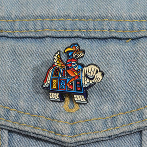 设计师定制波西米亚风格狗珐琅别针翻领胸针衬衫包徽章饰品礼品朋友批发库存 - Product Image 1