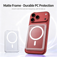 Porte-cartes magnétique coulissant latéral en PC transparent pour cartes à collectionner, étui de présentation mince avec aimant puissant et cadre mat pour rangement
