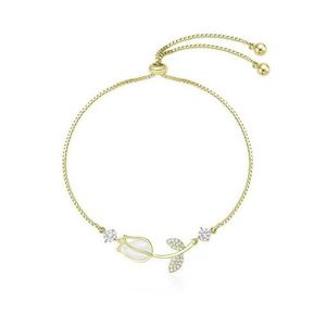 Llavero de tulipán y rosa de nuevo estilo transfronterizo para mujer, diseño de nicho a la moda, con piedra ojo de flor, aleación de zinc galvanizada DANSHUN - Product Image 2