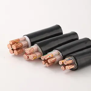 Harga pabrik tegangan rendah PVC terisolasi Xlpe Tembaga konduktor kabel daya 3 inti 4 Core5 inti 70mm2 95mm2 120mm2