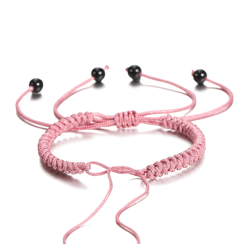 Bracelet semi-fini - rose haricot