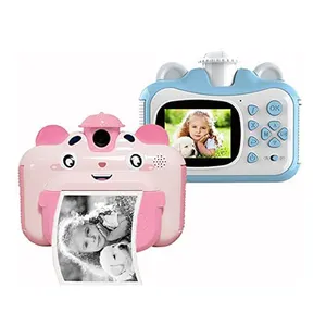 1080p Hd 미니 카메라 게임 아이 재미 사진 인스턴트 컬러 카메라 필름 셀카 장난감 디지털 어린이 인쇄 카메라