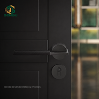 Serrure de porte silencieuse en laiton pour chambre à coucher, style contemporain, pour usage domestique ou hôtelier