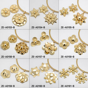 Juego de Joyería para Mujer de Latón Chapado en Oro de 14K, Personalizado al por Mayor, para Boda, Compromiso, Fiesta, Aniversario, Collar y Aretes - Product Image 2
