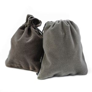 Sac de rangement pour bijoux en velours exquis, logo personnalisé, petite pochette à cordon pour pierres précieuses, montres, emballages de bijoux recyclables - Product Image 2