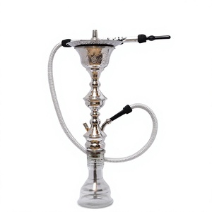 Authentique Ensemble Chicha Khalil Mamoon en Laiton Doré - 90cm avec Noyau et Chambre Intérieure en Laiton Massif - Product Image 3