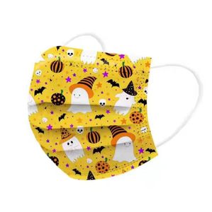 Cubrebocas Desechable de Halloween con Diseños para Adultos, Transpirable, de 3 Capas, para Fiestas y Eventos - Product Image 2