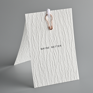 Hot Custom Printed Logo Luxury Hanging Labels Logo <span class=keywords><strong>Tags</strong></span> Ropa Hang Tag Jacket Business Reciclable - Product Image 4