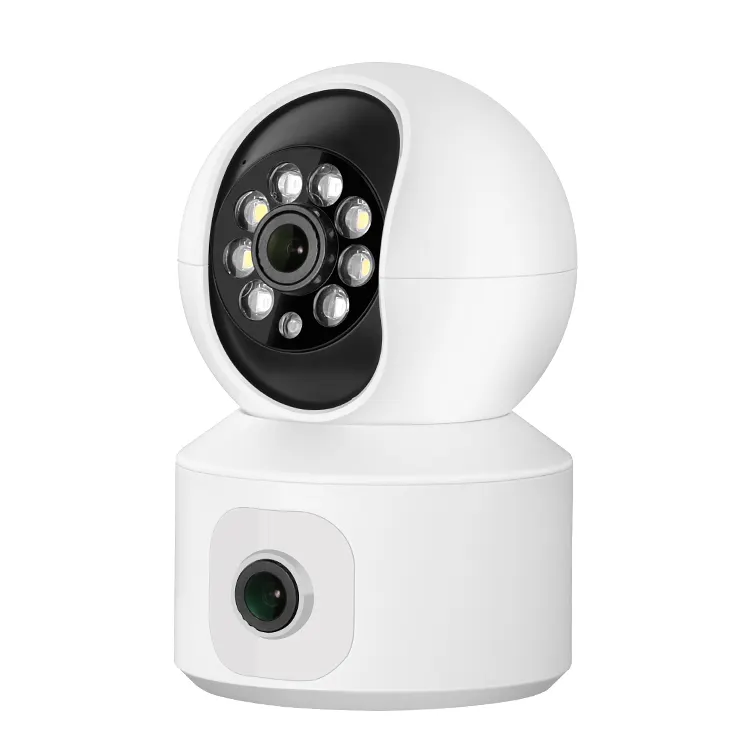 GW-R1FD-M4X Dual 4MP Sensor Lens Wifi Indoor Home Security Motion Tracking Camera Baby Monitor Sitter Moving Rotate wireless PTZ