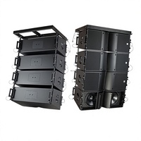 Système de sonorisation haute puissance avec deux enceintes Line Array de 12 pouces pour spectacles sur scène, modèle Kara212, réponse en fréquence 55Hz-20kHz