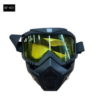 Visage ouvert vent anti-poussière moto demi-casque ou casques Vintage nouvelle mode visière détachable lunettes masque