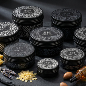 Vide cosmétique en métal cheveux cire boîte de conserve conteneur 5g 10g 15g 20g 30g 50g 100g voiture désodorisant parfum bougie pot en aluminium - Product Image 4