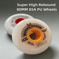 Roues de patins à roulettes personnalisées YSMLE 85A, dureté 80 mm, roues SHR, patins à roulettes en ligne