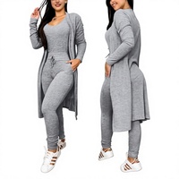 Pakaian Tidur Wanita Bahan Katun Rayon Lembut Nyaman, Legging Slim Fitness Viscose, Set Piyama Modal 3 Potong dan 2 Potong