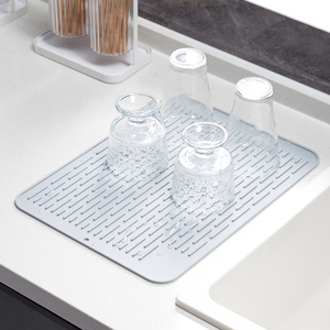 Hot bán chịu nhiệt Mat món ăn cống Mat nhà bếp món ăn Silicone món ăn khô thảm kháng khuẩn hoặc nhiều cách sử dụng - Product Image 1