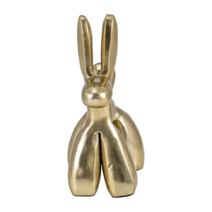 Scultura Cane Palloncino Finitura Oro Arredamento Moderno per Casa Ufficio Soggiorno Bagno Design Artistico - Product Image 3