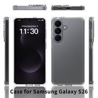 Étui de protection antichoc pour téléphone portable Samsung Galaxy S26, coque transparente en cristal
