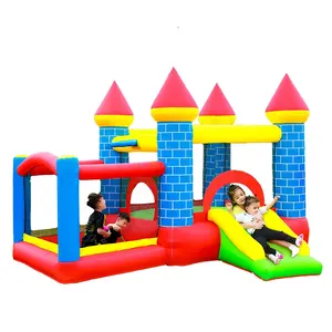 SS62064 Wholesale Cheap Kids Party Inflatable Bouncy Castle Prices Small Inflatable Jumping Castle with Slide