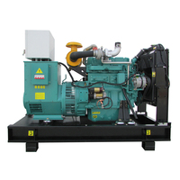 Générateur diesel à châssis ouvert à prix réduit 50KW Type ouvert 50/60Hz Démarrage automatique Panneau de commande pour alimentation industrielle d'urgence