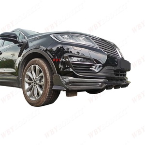 Feuille d'aile d'aile extérieure de voiture avec bande de porte Spoiler Aile aileron arrière Spoiler avant Kits de carrosserie pour mise à niveau Lincoln MKC - Product Image 4