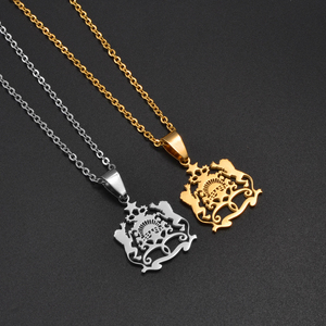 <span class=keywords><strong>Collier</strong></span> pendentif de style national <span class=keywords><strong>marocain</strong></span> pour femmes et filles, bijoux tendance en acier inoxydable pour les fêtes # 012262 - Product Image 5