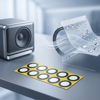 Membrana impermeable de ventilación acústica para medicina, monitoreo de seguridad, electrónica digital e iluminación LED