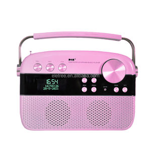 Rose Portable <span class=keywords><strong>Dab</strong></span> Plus Fm Réveil Home Haut-Parleur Rétro Portable <span class=keywords><strong>Dab</strong></span> <span class=keywords><strong>Radio</strong></span> Avec Fonction Usb & Fm & Bt - Product Image 1