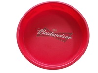 Plateau de service rond en plastique noir antidérapant avec poignée, personnalisable avec logo, idéal pour la restauration rapide et les bars, pour le Cambodge (Killian's)