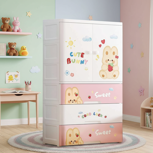 <span class=keywords><strong>ตู้</strong></span>เสื้อผ้าเด็ก 4 ชั้น <span class=keywords><strong>ลาย</strong></span><span class=keywords><strong>การ์ตูน</strong></span>น่ารัก สำหรับเก็บเสื้อผ้า ความจุขนาดใหญ่ <span class=keywords><strong>ตู้</strong></span>เก็บของพลาสติกทันสมัยพร้อม<span class=keywords><strong>ลิ้นชัก</strong></span> - Product Image 2