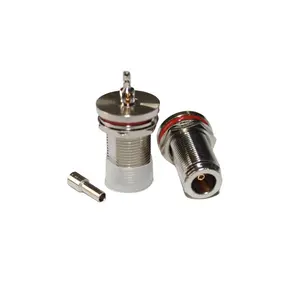 N-C-KY1.5 Coaxial Connectors Tooth Length 28mm Female Jack N Connector Crimped RG174 Communication Cable