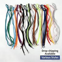 Lacets élastiques épaissis et élargis 0,6-0,8 cm pour enfants, hommes, femmes, chaussures de sport et décontractées, baskets/bottes, colorés