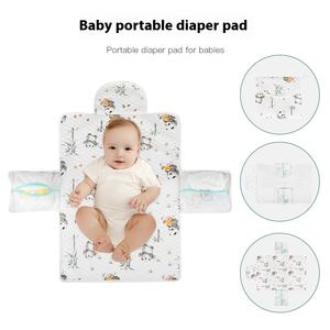 Imperméable Respirant Coton Diaphragme Pad Portable Quatre Saisons Pliant <span class=keywords><strong>Serviette</strong></span> Tissu <span class=keywords><strong>De</strong></span> Stockage Imprimé Bébé <span class=keywords><strong>Matelas</strong></span> <span class=keywords><strong>À</strong></span> <span class=keywords><strong>Langer</strong></span> Couverture - Product Image 2