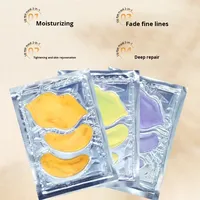 Masker Bibir & Mata Kolagen Kristal 2 in 1, Perawatan Bibir, Masker Tidur, Sangat Baik untuk Melembapkan dan Mengurangi Bibir Pecah-pecah