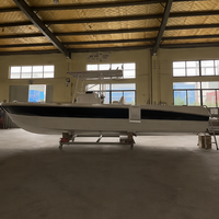 Bateau de pêche en fibre de verre YAMANE, bateau de pêche sportif rapide en fibre de verre, bateau de pêche professionnel en haute mer avec toit rigide