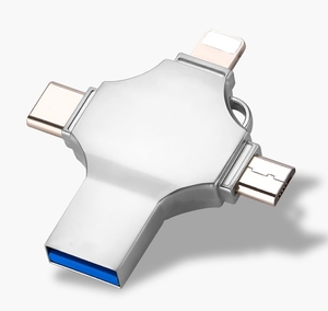 Usb Flash Pen Drive Usb2.0 Usb with Box 128GB 256GB 512GB Memory Stick Free Custom LOGO U Disk for Wedding Gift 4in1 OTG