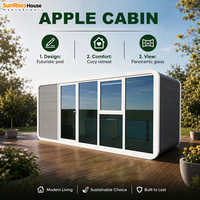 Maison modulaire Apple Cabin entièrement meublée pour entreprise hôtelière