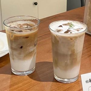 American Style Iced Latte <b>Cups</b> Restaurant Strawberry Milkshake Mug Simple Water <b>Cup</b> Juice <b>Cold</b> Drink Mugs Wine Glass - Product Image 2