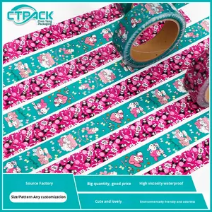 Ruban adhésif double face en acrylique Kuromi, petit rouleau, vente en gros par boîte, mignon My Melody, 3cm*100m, haute adhérence - Product Image 2