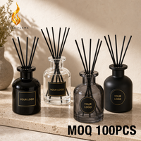 Diffuseur de parfum en verre minimaliste LF 50ml 100ml 250ml à diffusion longue durée, sans alcool, pour le bureau, la maison, la décoration, cadeau d'entreprise